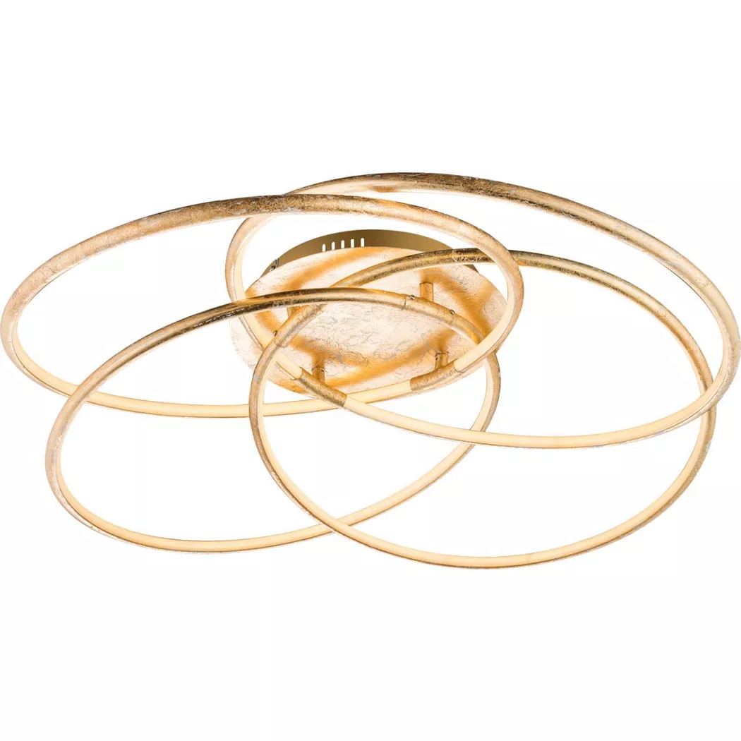 mutoni – Deckenleuchte Barna gold 85x85x21, One Size, Gold