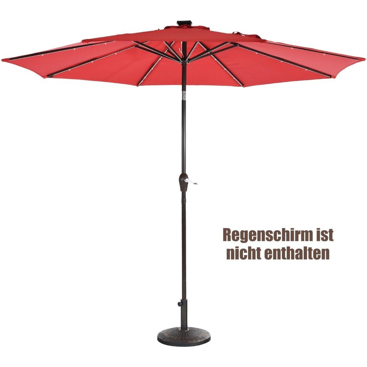 Northix Sonnenschirmständer aus Kunstharz mit 46 cm Durchmesser Bronze  