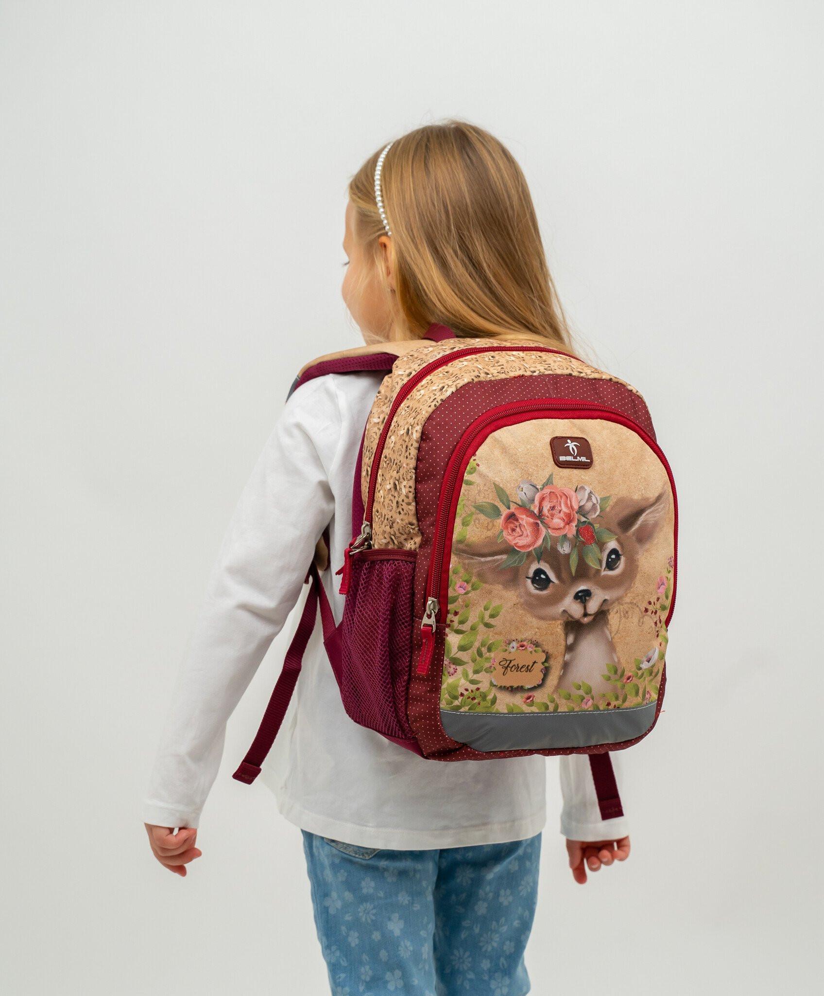 Belmil  KIDDY PLUS Kindergartenrucksack Animal Forest Bambi 