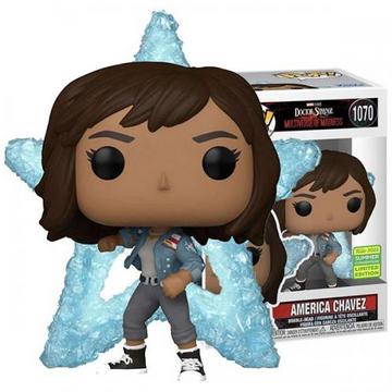 MARVEL: DOCTOR STRANGE IN THE MULTIVERSE OF MADNESS - POP FUNKO VINYL FIGURE 1070 AMERICA CHAVEZ - GA EXCL SDCC 2022