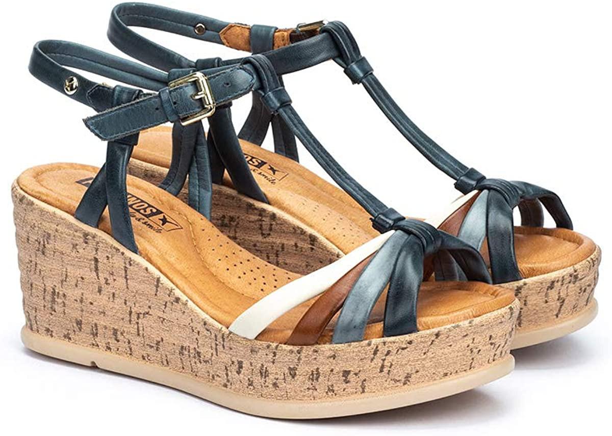 Image of W2f-1551c1 - Leder Sandale Damen Blau 40