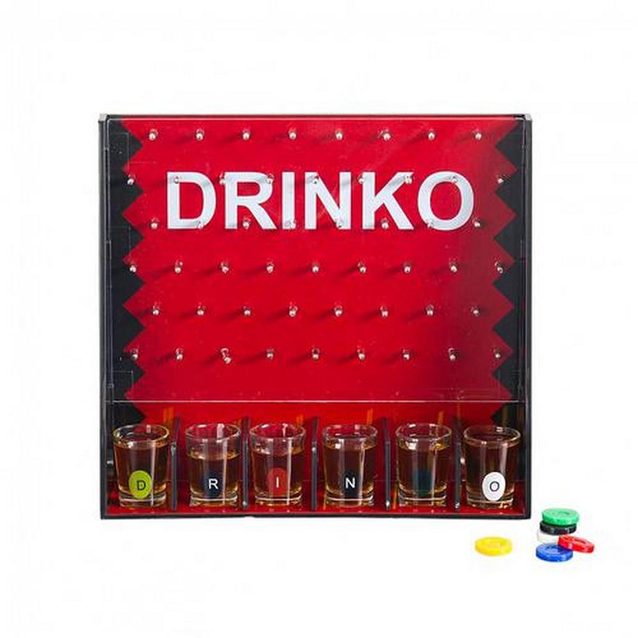 Drinko Trinkspiel mit 6 Shotgläsern