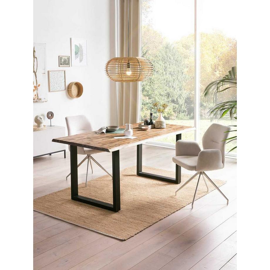 mutoni Tavolo in legno massiccio Tivana acacia naturale 180x90  