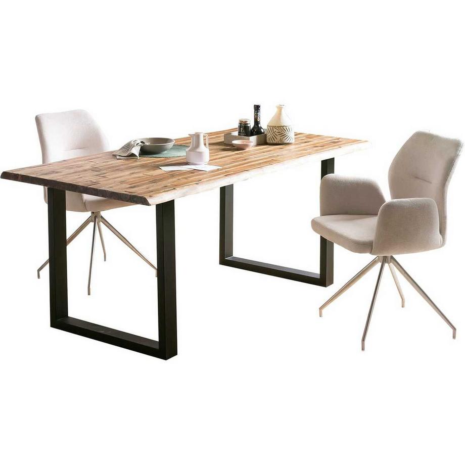 mutoni Tavolo in legno massiccio Tivana acacia naturale 180x90  