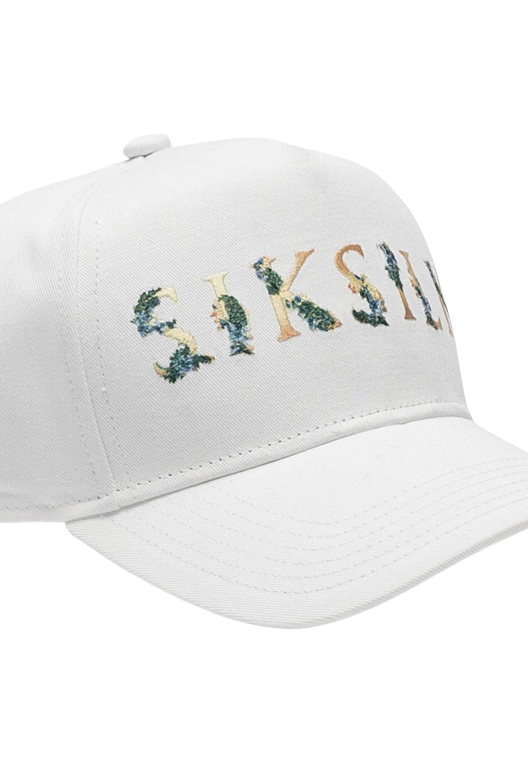 Sik Silk  Cap Floral Embroidery Trucker Cap 