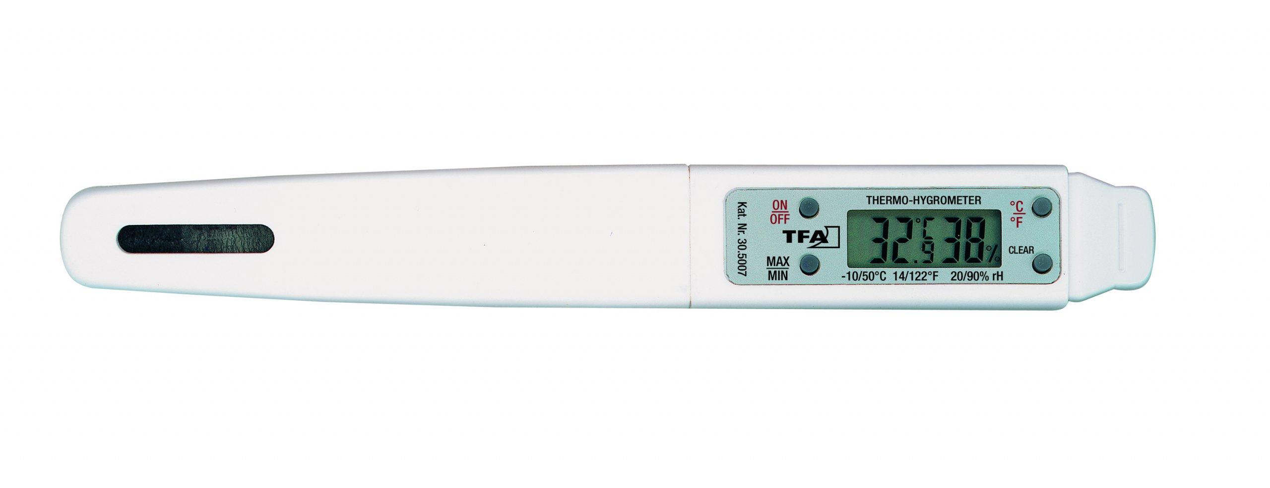 TFA Dostmann TFA-Dostmann 30.5007 Drinnen Temperatur- & Feuchtigkeitssensor Freistehend Kabellos  