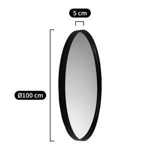 La Redoute Intérieurs Miroir rond noir Ø100 cm  