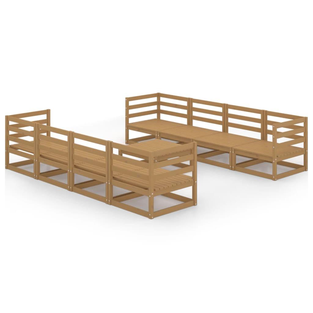 VidaXL Ensemble de meubles de jardin bois de pin  