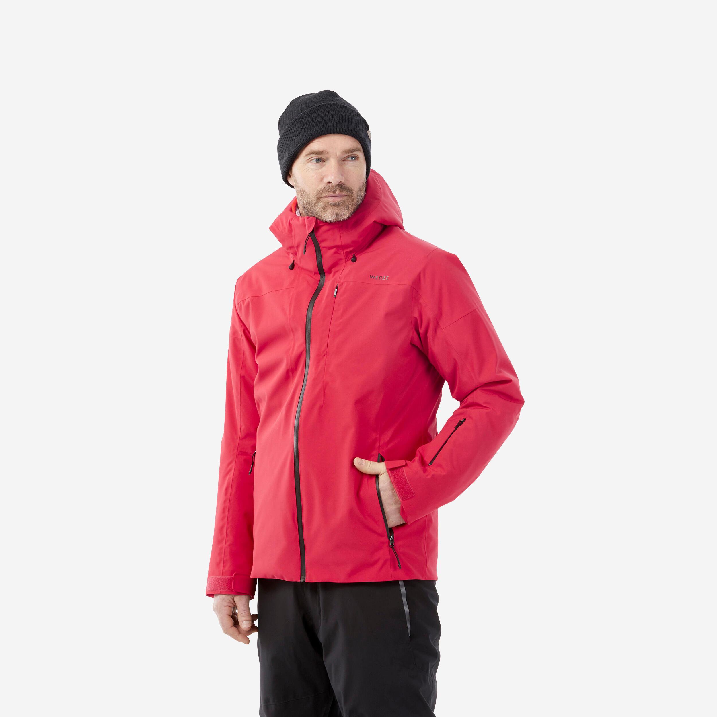 Image of Skijacke Piste Warm 500 Herren Dunkelrot M