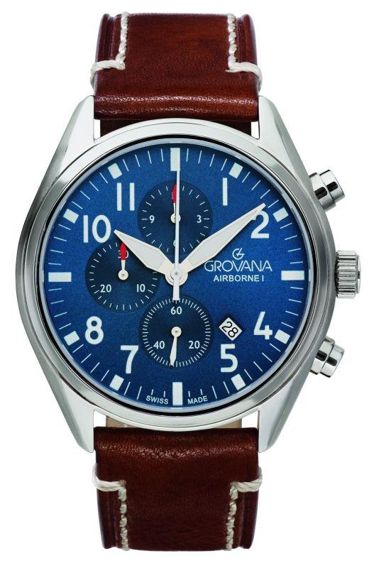 Image of Airborne I Chrono-kollektion – Schweizer Chronouhr Unisex 43mm