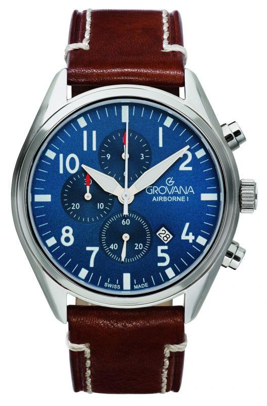 GROVANA  Collezione Airborne I Chrono - Orologio cronografo di fabbricazione svizzera 