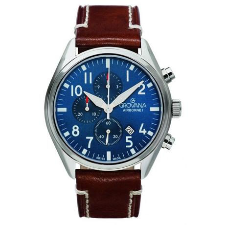 GROVANA  Collezione Airborne I Chrono - Orologio cronografo di fabbricazione svizzera 