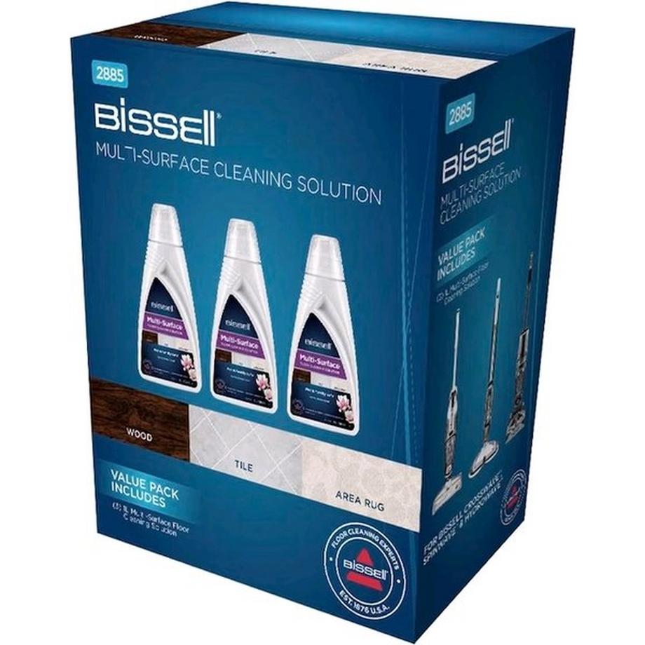 Bissell  Confezione trio di detersivo multisuperficie BISSELL CrossWave/SpinWave 3 x 1 litro 