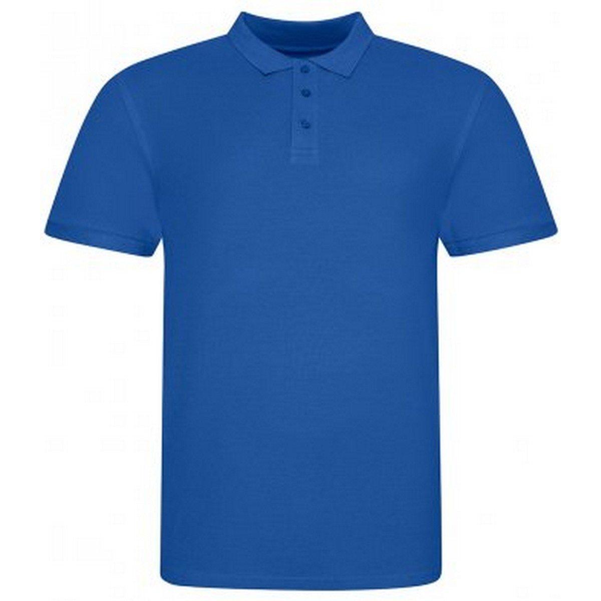 Image of Polo Shirt Pique Herren Königsblau L