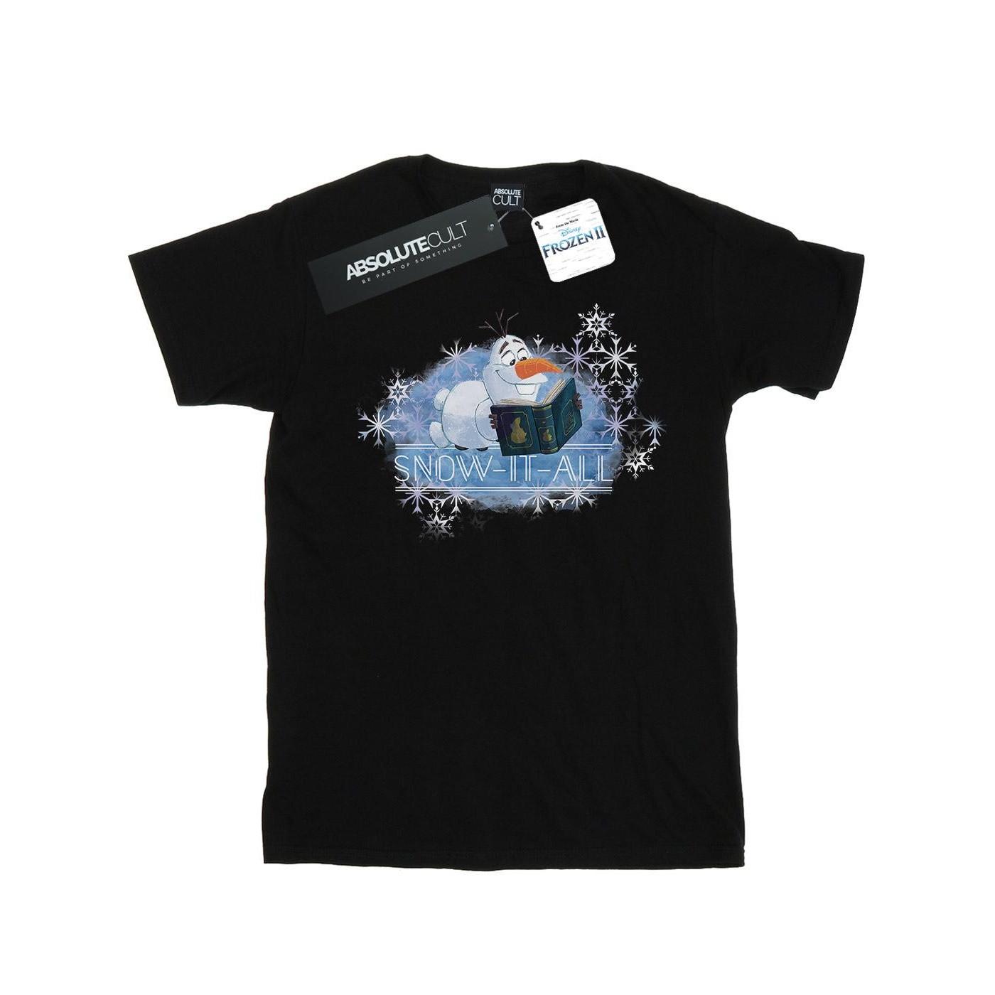 Image of Frozen 2 Olaf Snow It All Tshirt Mädchen Schwarz 140/146