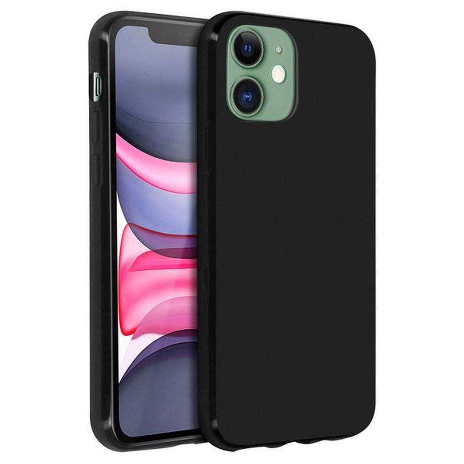 Avizar  Coque iPhone 11 Fine en Silicone Noir 