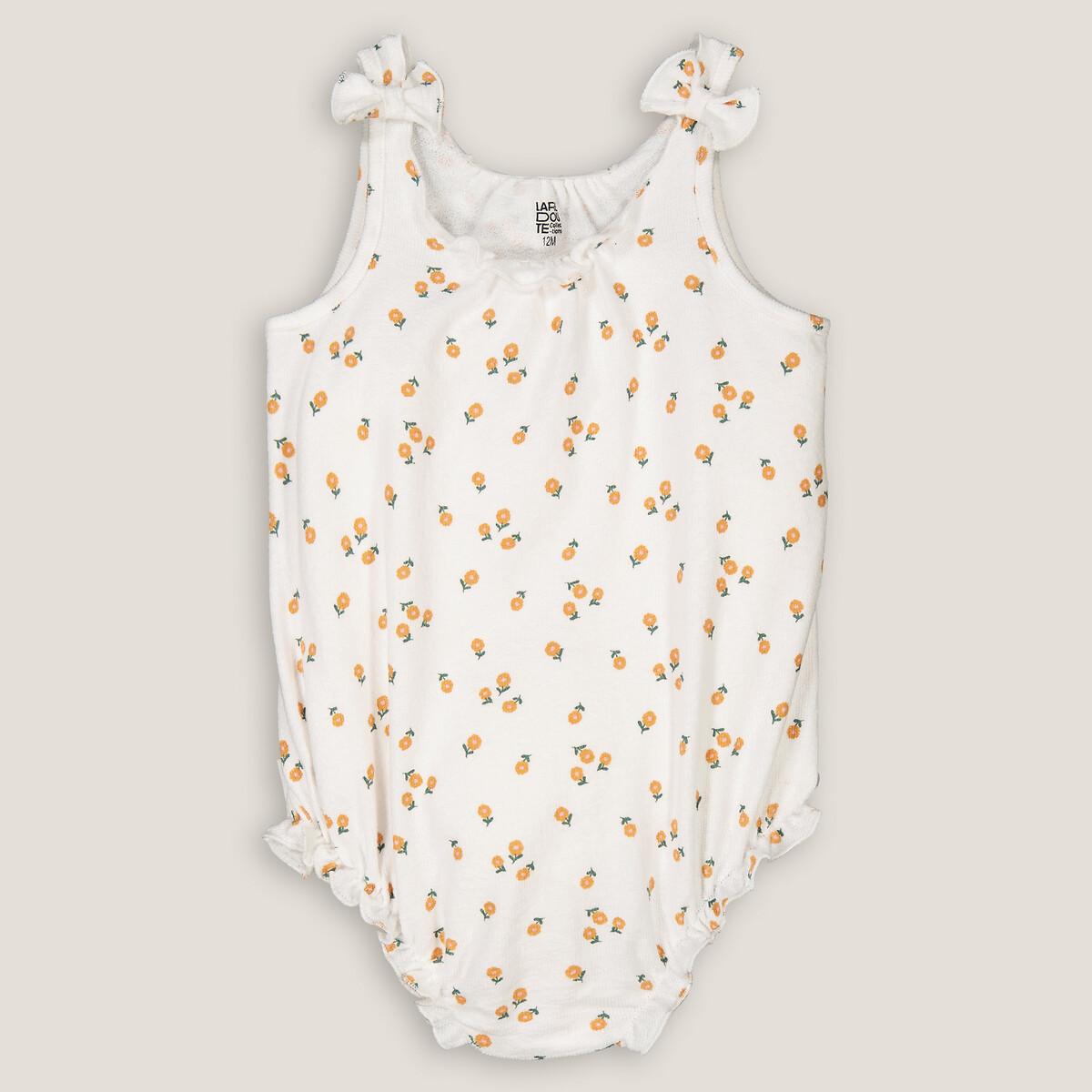 Image of Geblümter Spielanzug Unisex Rosa 0-3M