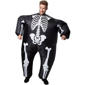 Costume de squelette autogonflant adulte unisexe