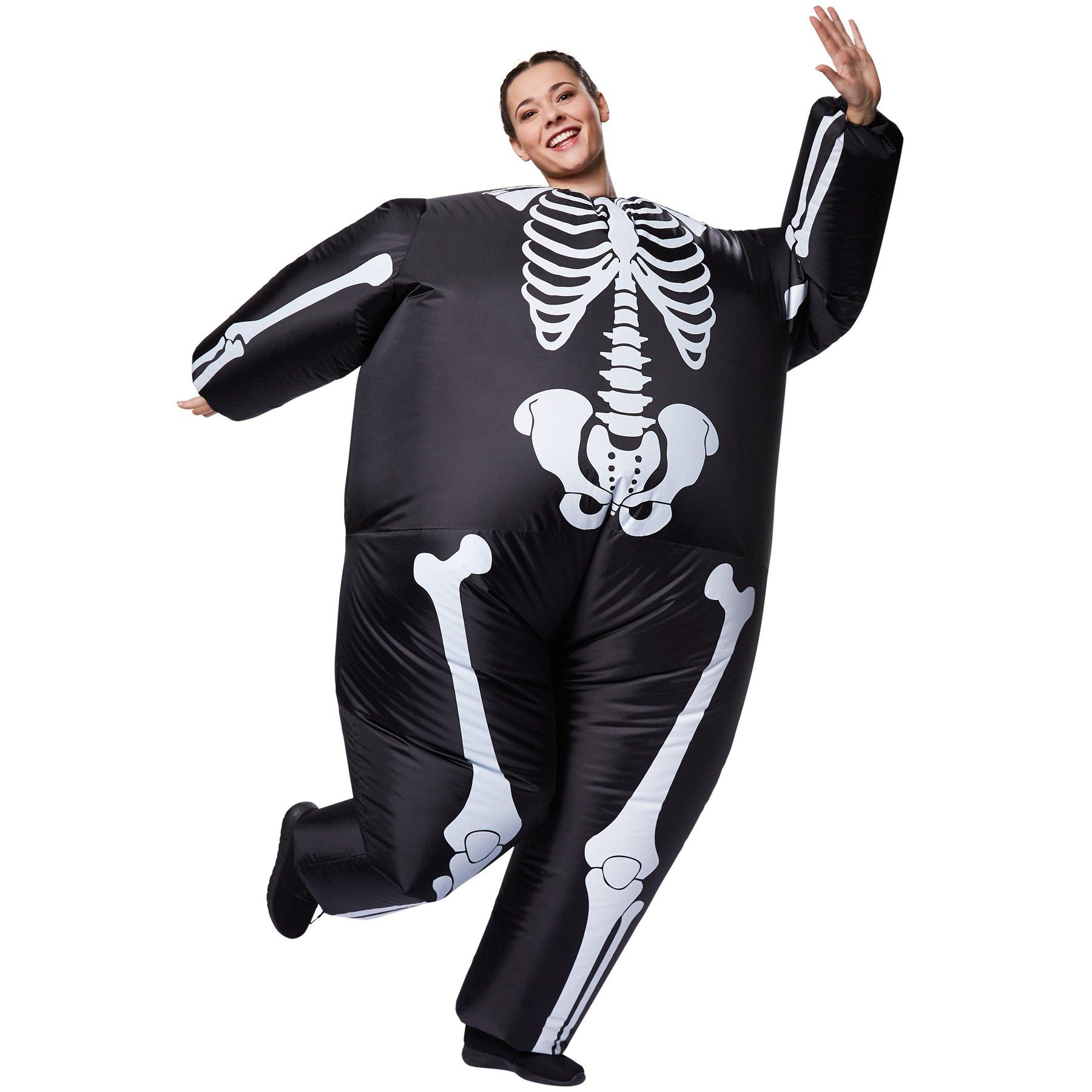 Tectake  Costume de squelette autogonflant adulte unisexe 