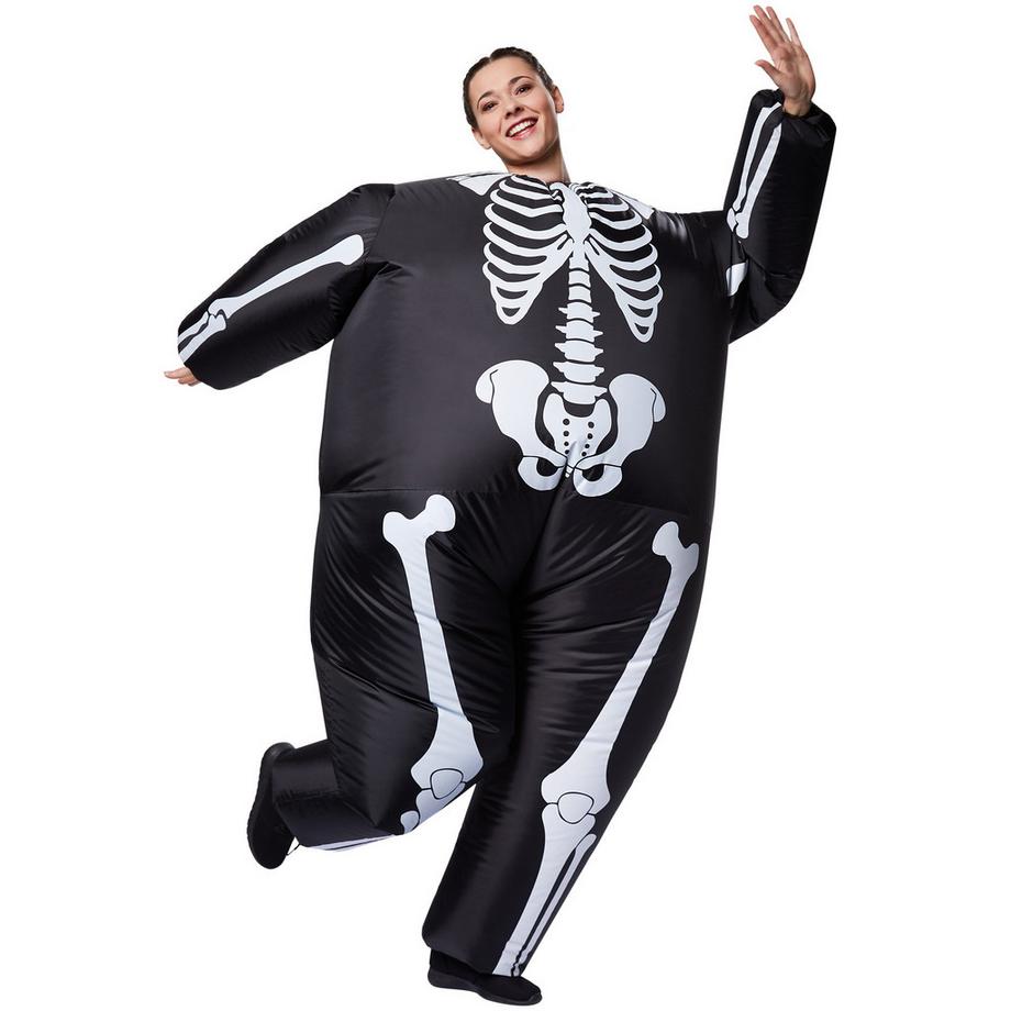 Tectake  Selbstaufblasbares Kostüm Skelett 