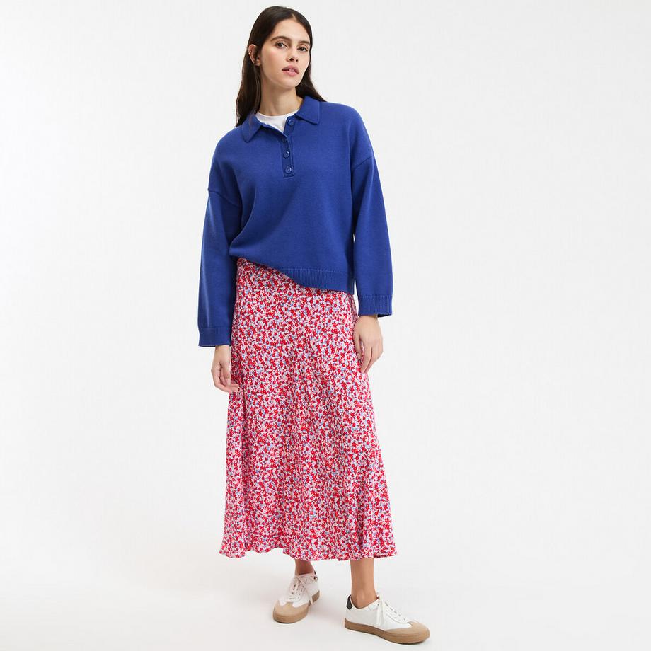 La Redoute Collections Jupe Longue Évasée Fleurie  