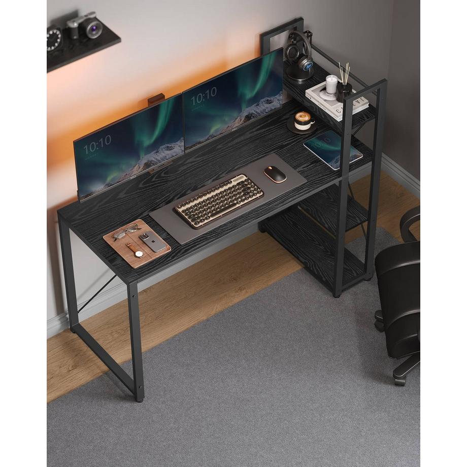 Pricenet  Bureau d'ordinateur flexible avec étagère réglable 