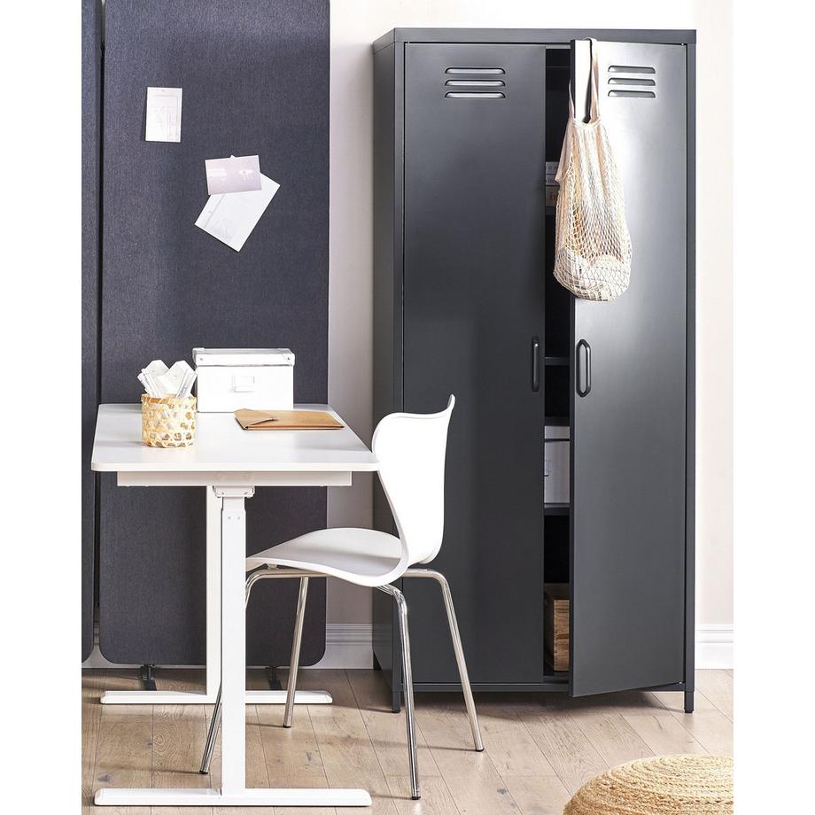 Beliani Armadietto da ufficio en Acciaio Moderno VARNA  