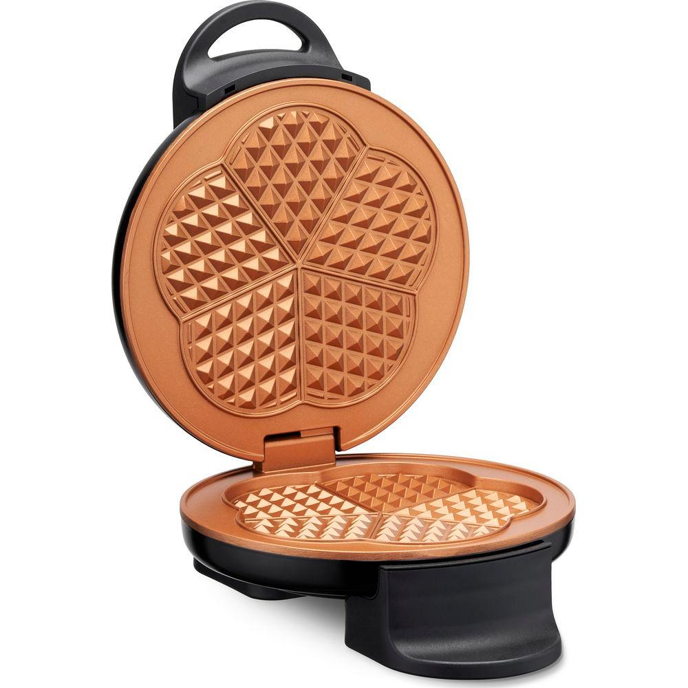 Trisa Electronics Trisa Electronics Retro Waffles 5 waffle 800 W Beige, Nero  