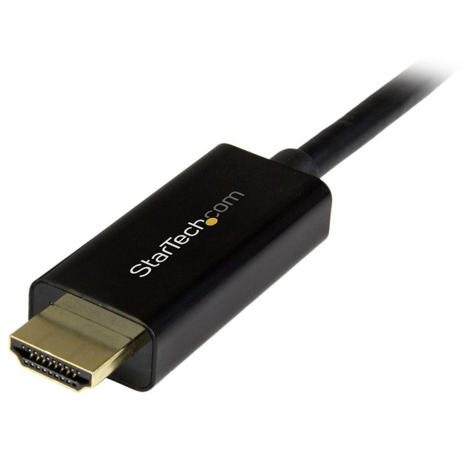 STARTECH.COM  StarTech.com Cavo DisplayPort a HDMI Passivo 4K 30Hz - 2 m - Cavo Adattatore DisplayPort a HDMI - Convertitore DP 1.2 a HDMI - Connettore DP a scatto 