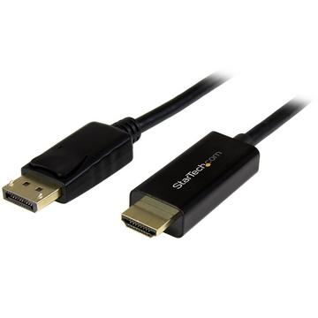 StarTech.com Cavo DisplayPort a HDMI Passivo 4K 30Hz - 2 m - Cavo Adattatore DisplayPort a HDMI - Convertitore DP 1.2 a HDMI - Connettore DP a scatto