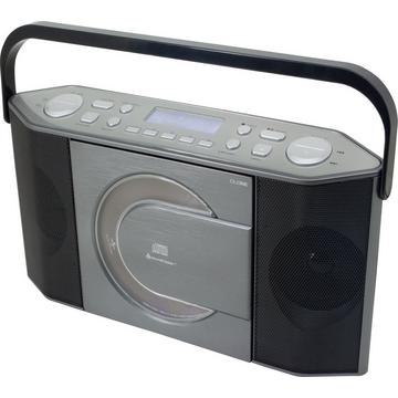 Soundmaster RCD1770AN Système stéréo portable Analogique et numérique DAB+, FM, PLL Noir, Argent Lecture de MP3