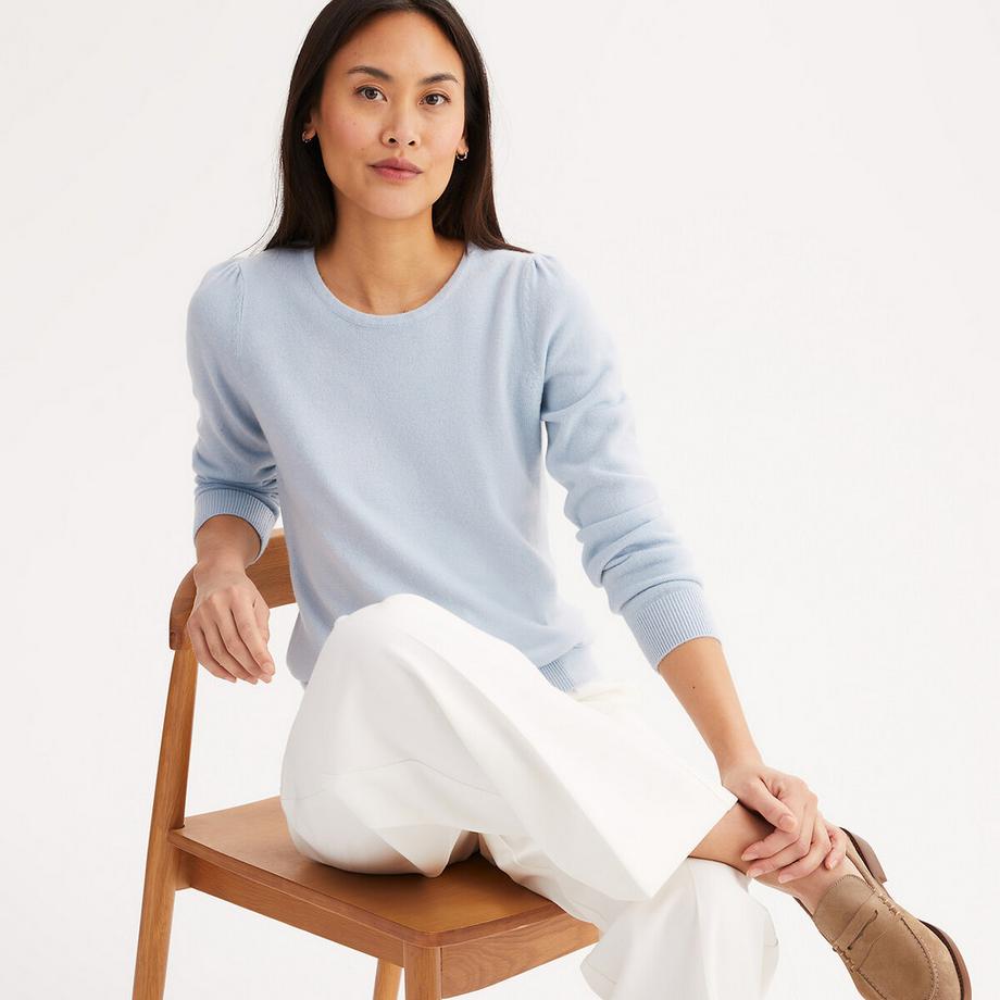 Pull col rond en fine maille au toucher très doux