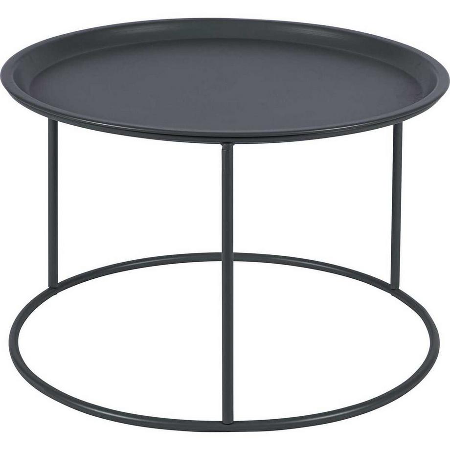 mutoni Table d&#039;appoint Ivar grande D56 Asphalt  