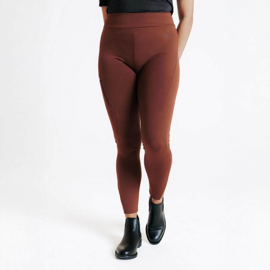 FOUGANZA  Legging équitation femme full grip polyester 