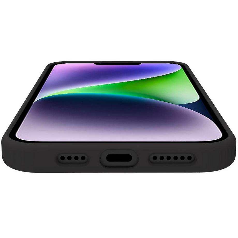 Celly  Cromo Soft Gummihülle iPhone 15 Plus Schwarz 