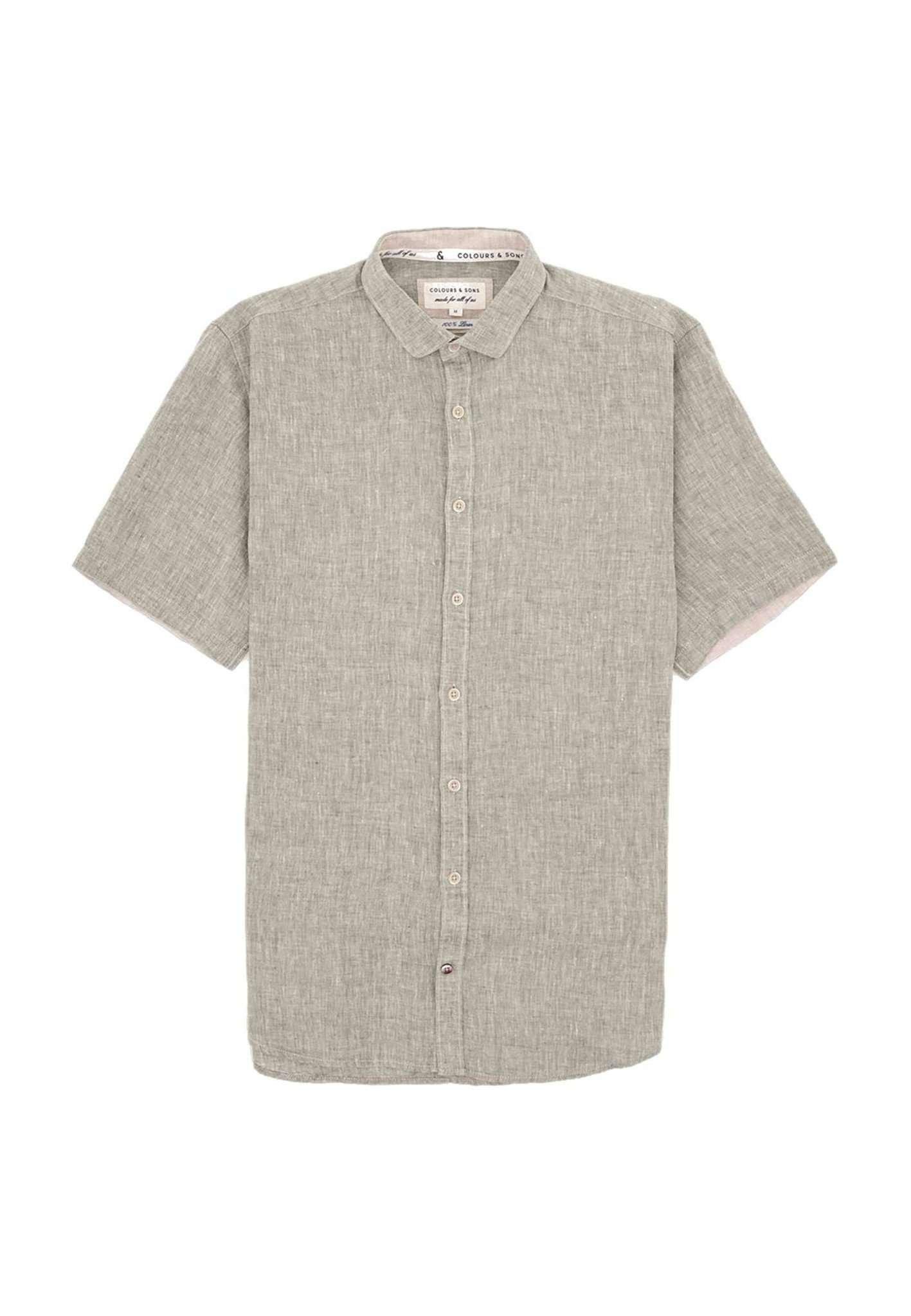 Image of Hemden Shirt Linen Unisex Grün S
