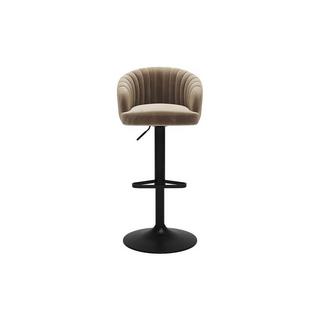 Vente-unique Barhocker 2erSet Samt Metall DORALIZ  