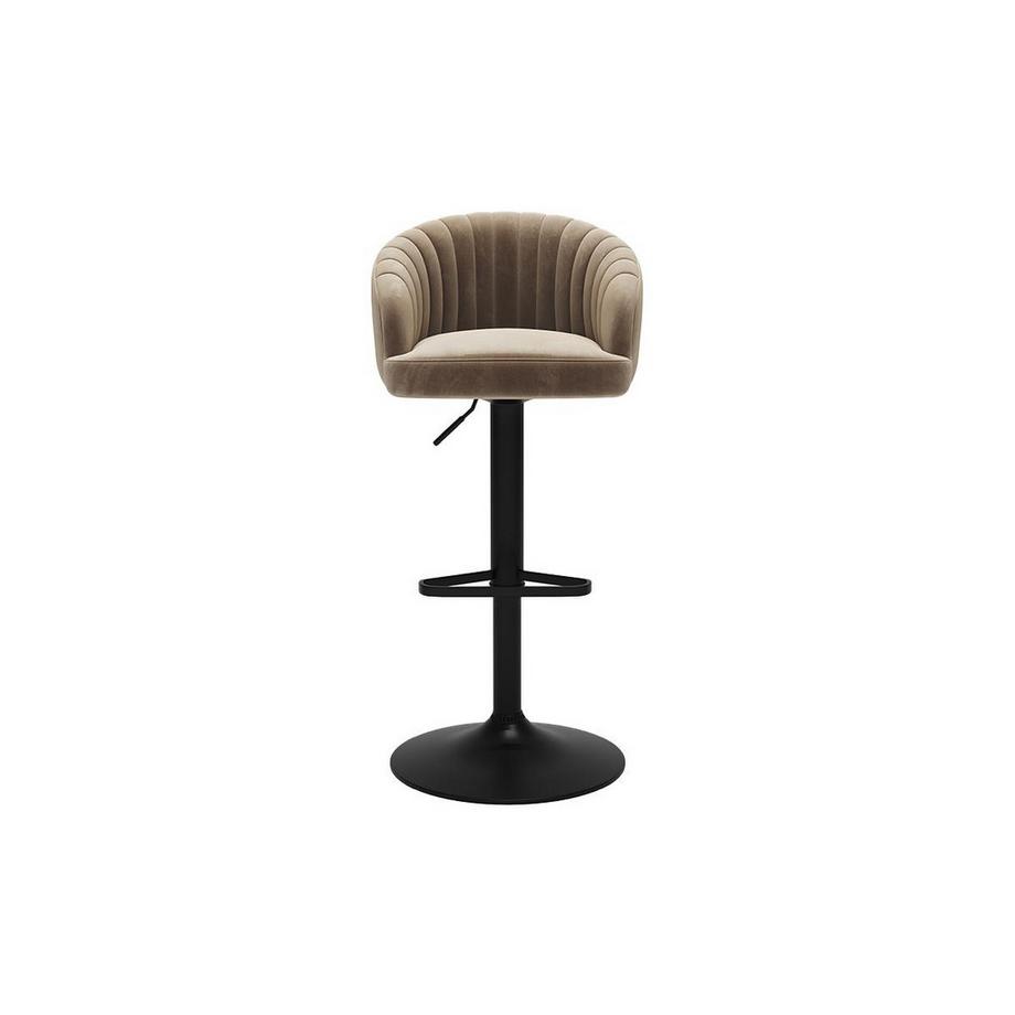 Vente-unique Barhocker 2erSet Samt Metall DORALIZ  