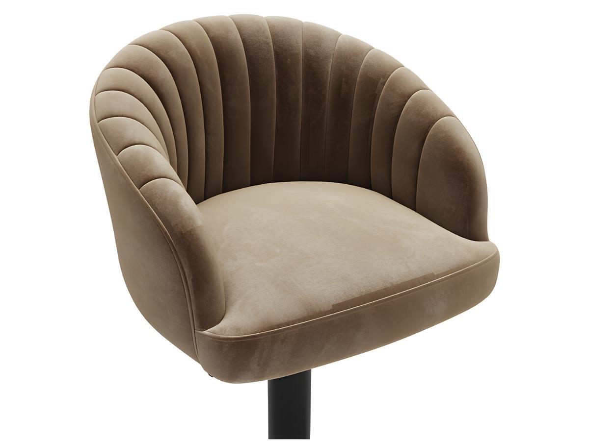 Vente-unique Barhocker 2erSet Samt Metall DORALIZ  