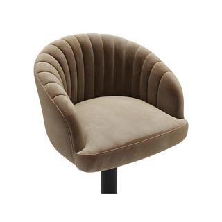 Vente-unique Barhocker 2erSet Samt Metall DORALIZ  