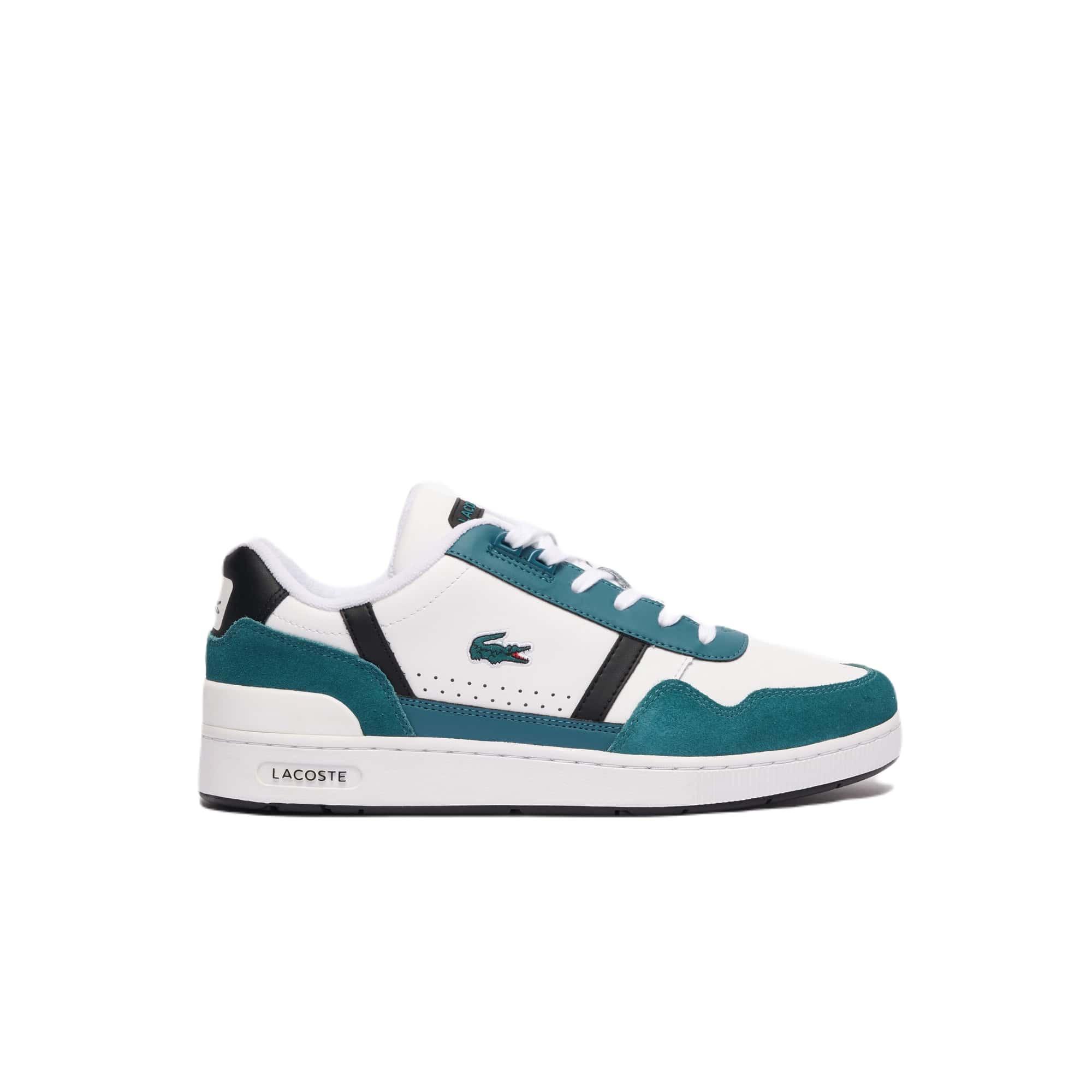 Image of T-clip - Leder Sneaker Herren Türkisblau 42.5