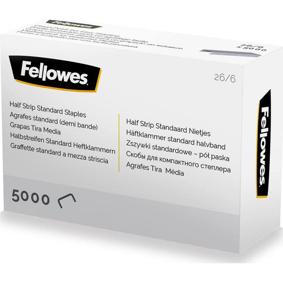 Fellowes Heftklammer 26/6 5000 Stück  