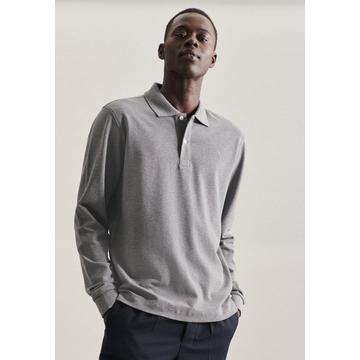 Polo Regular Fit Manche longue Uni