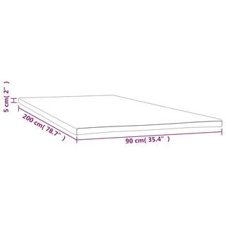 VidaXL Sur-matelas tissu  