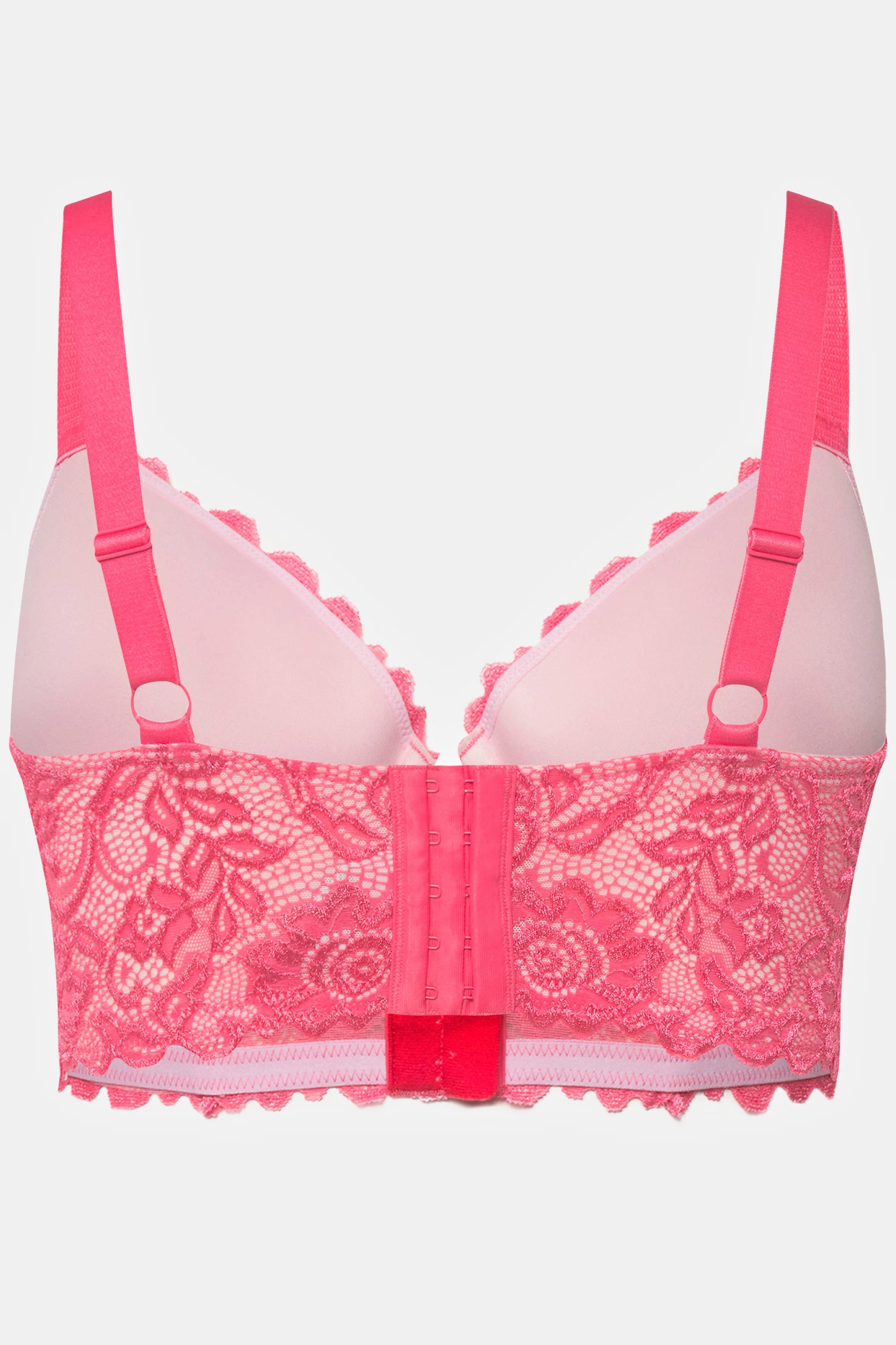 Ulla Popken  Reggiseno con ferretto, coppe morbide, chiusura anteriore e posteriore e coppa B-E 