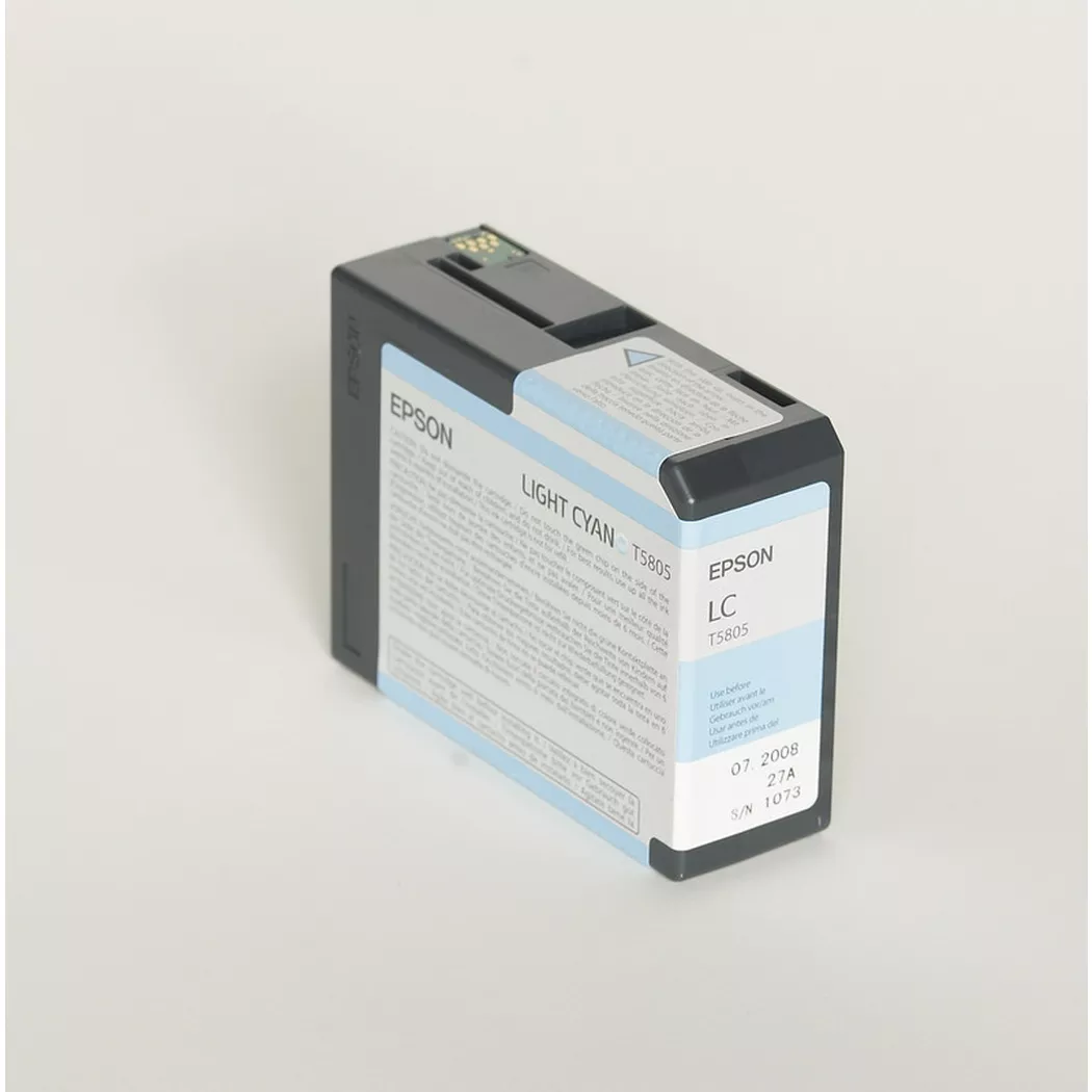 Epson – Tintenpatrone light cyan T580500 Stylus Pro 3800 80ml, Cyan-Blau, One Size