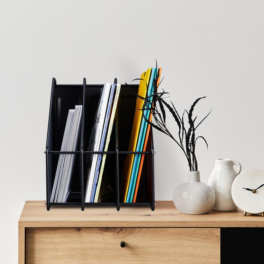 B2X Collectionneur de magazines à 3 compartiments  