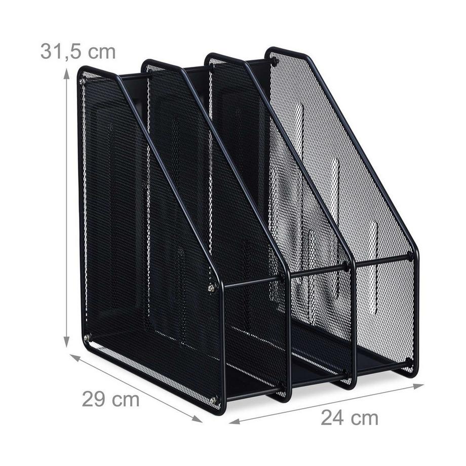 B2X Collectionneur de magazines à 3 compartiments  