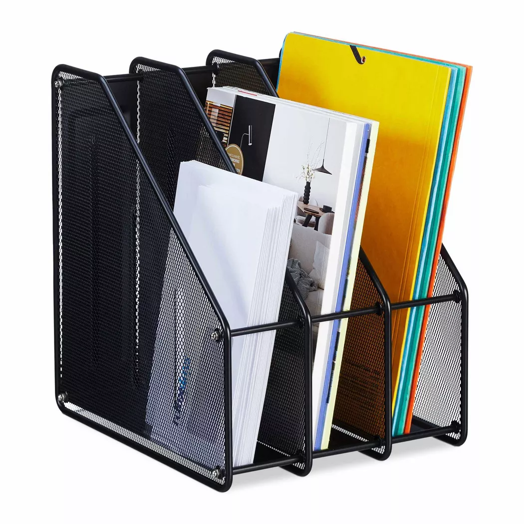 B2X - Raccoglitore per riviste con 3 scomparti, One Size