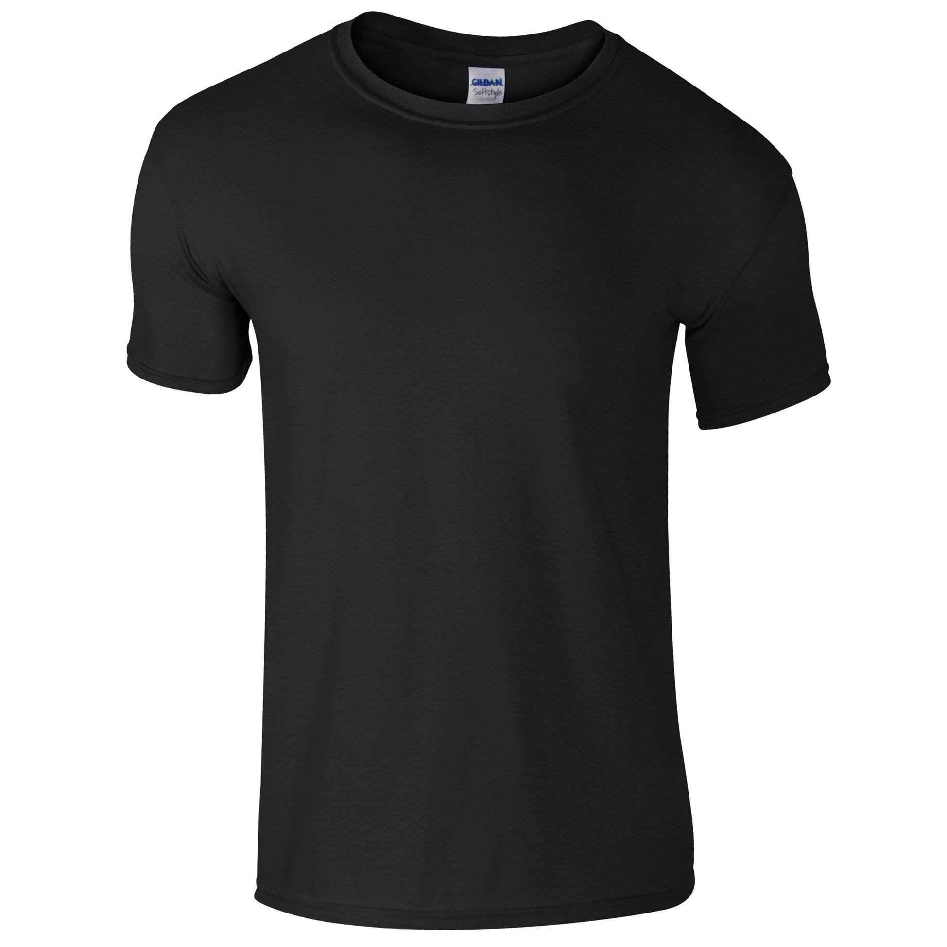 Image of Softstyle Tshirt, Kurzarm, Rundhalsausschnitt Herren Schwarz S
